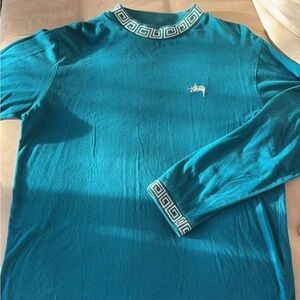 Stussy Teal Long Sleeve Shirt